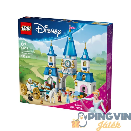 LEGO® Disney Princess 43275 Hamupipőke kastélya és hintója