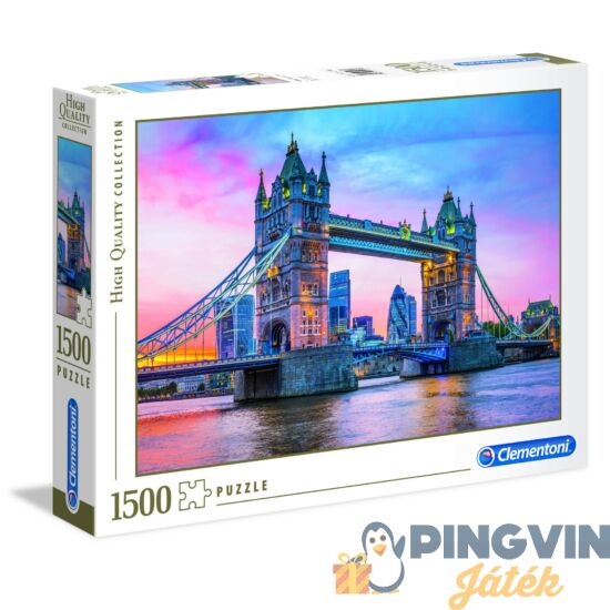 Clementoni - 1500 db-os puzzle -  A Tower Bridge alkonyatkor