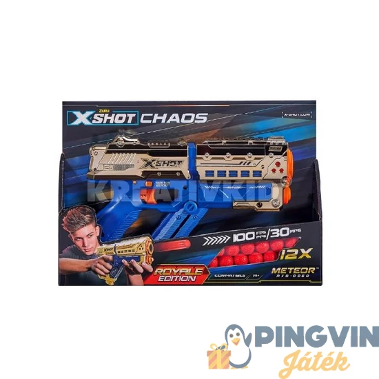 X-SHOT - Dart Ball Blaster-CHAOS Golden Meteor (XSH36415)