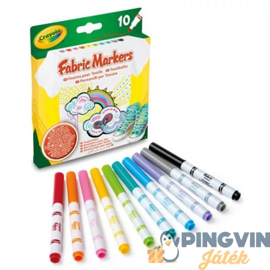 Crayola - 10 darabos textilfilc