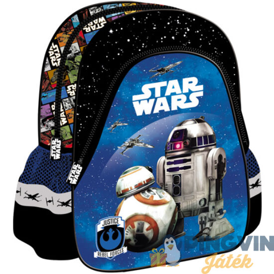 Star Wars Ébredő Erő kék-fekete ovis hátizsák