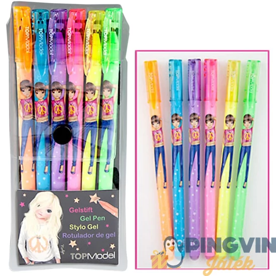 TopModel Neon zselés toll 6db 7938