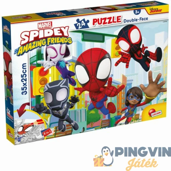 Lisciani - Spidey 2 az 1-ben puzzle 24db (LIS99603)