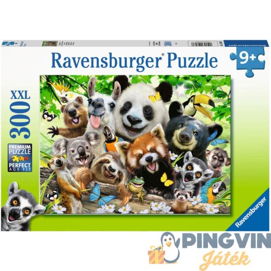 Ravensburger - Puzzle 300 db - Vadvilág-szelfi 12893