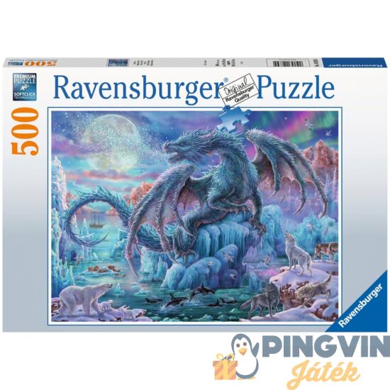 Ravensburger - Puzzle 500 db - Jégsárkány 14839