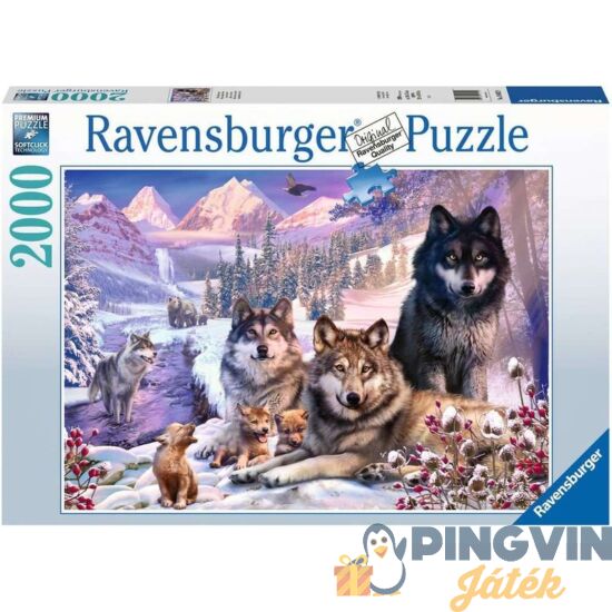 Ravensburger - Puzzle 2000 db - Farkasok a hóban 16012