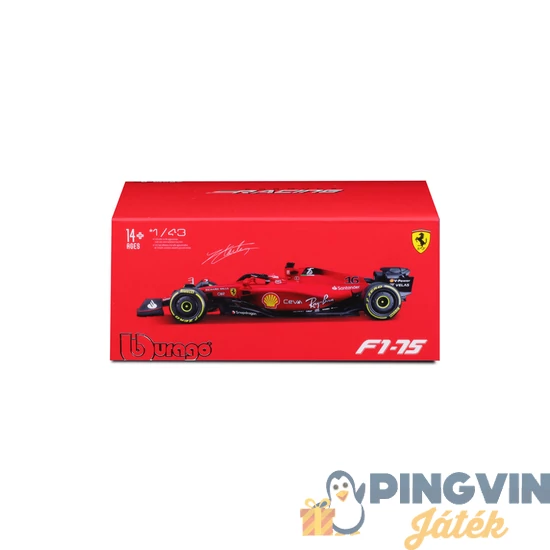 Bburago - 1/43 Ferrari versenyautó - F1-75(sisakkal)