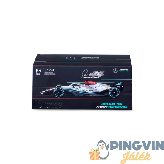 Bburago - 1/43 versenyautó -Mercedes AMG F1 W13 E Lewis Hamilton