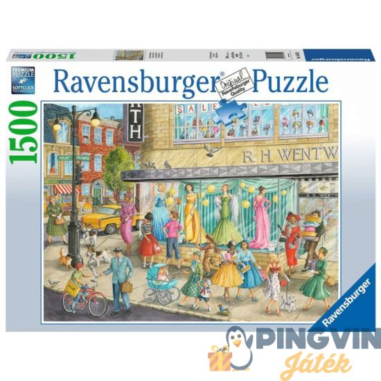Ravensburger - Puzzle 1500 db - Divatos séta (16459)