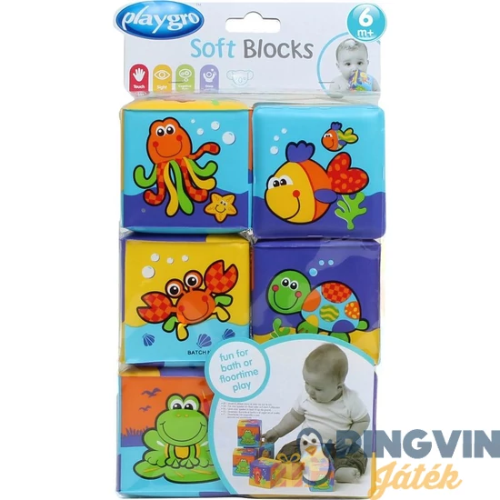 Playgro - Első puha építőkockáim