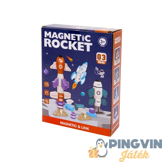 Mágneses rakéta építő játék (310400699)