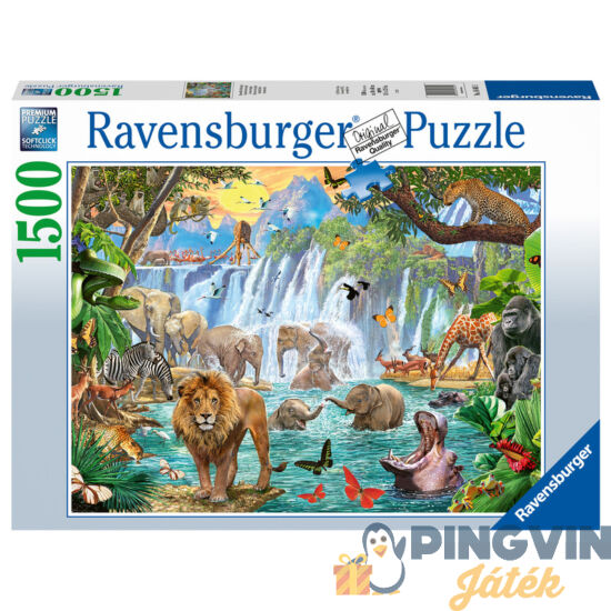 Ravensburger - Puzzle 1500 db - Csodás vízesés 16461)