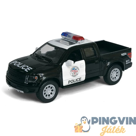 Kinsmart - Hátrahúzós Ford F-150 SVT police fémautó 1:46