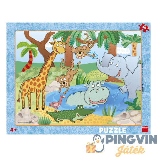 Dino - Puzzle 40 db - Állatkert (322233)