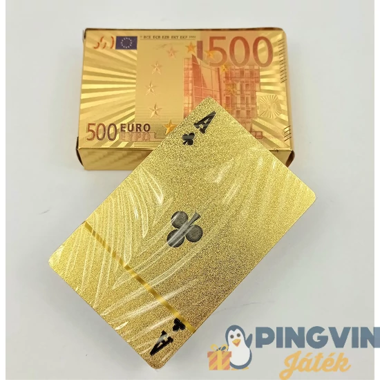 Plasztik francia kártya euros (PK050)