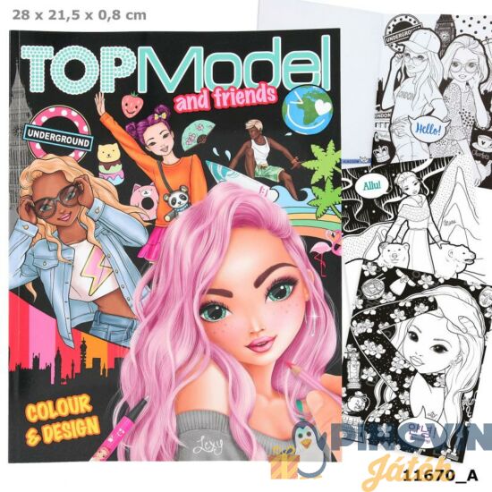 Top Model - Color & Design színezős könyv 11670