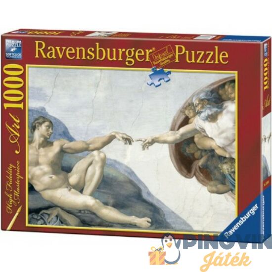 Ravensburger - Puzzle 1000 db - Michelangelo: Teremtés