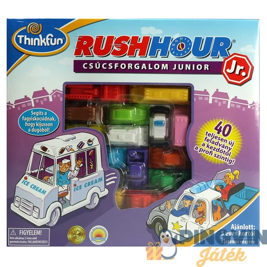 ThinkFun - Rush Hour Junior - Csúcsforgalom logikai játék