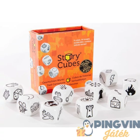 Asmodee - Sztorikocka : társasjáték narancssárga