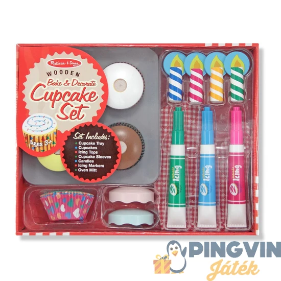 Melissa&Doug - Sütés-Főzés - Cupcake (4019)-Ken