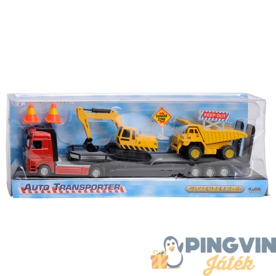 Fém Kamion+munkagépek 1:60