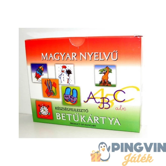 Magyar nyelvü betűkártya