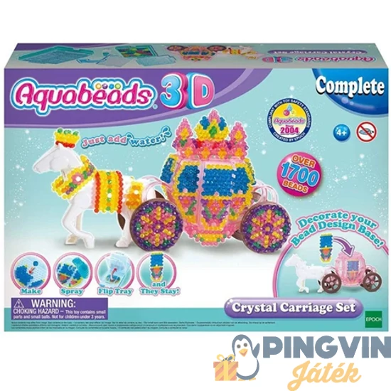 Flair Toys - Aqua Beads 3D csillogó hintó kreatív szett (20FLR31363)