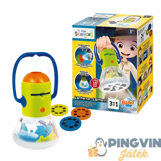 BUKI Mini tudomány Multilámpa-Diavetítő-Éjjeli fény-Zseblámpa B9006