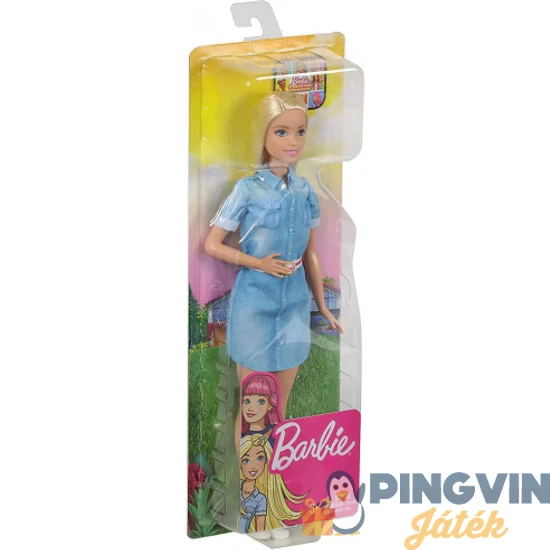 Barbie Dreamhouse Adventures baba szőke hajú,kék ruhás GHR58 - Mattel