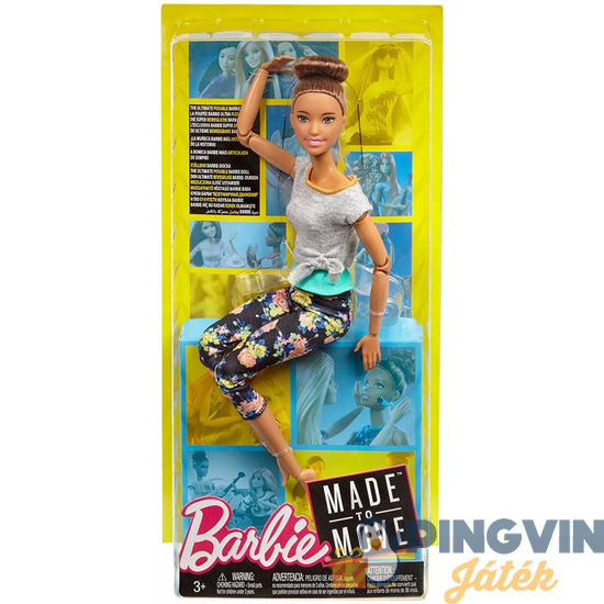 Barbie Hajlékony jógababa barna hajjal - Mattel