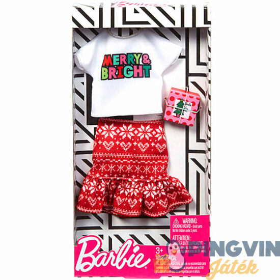 Barbie Karácsonyi ruhaszett ajándékdobozzal - Mattel