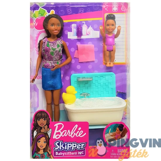 Mattel - Barbie skipper bébiszitter játékszett afro lánnyal (FHY97/FXH06)