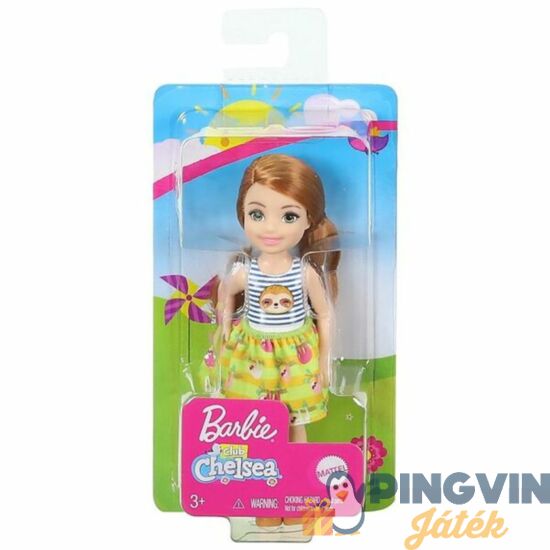 Barbie - Chelsea babák - vörös hajú, csíkos pólóban (DWJ33/GHV66) - Mattel