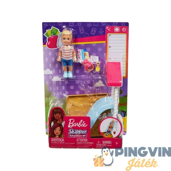 Barbie Skipper - bébiszitter, baba játszótérrel FXG96 - Mattel