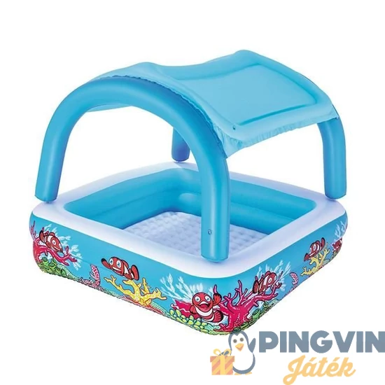 Bestway - Bébi játszómedence  napellenzővel 1.40m x 1.40m