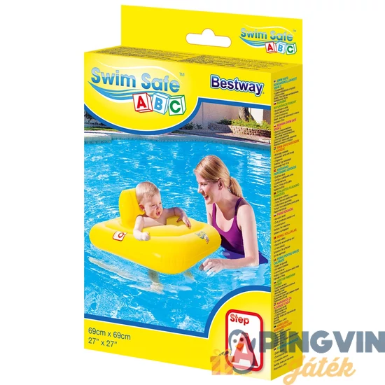 Bestway - Baba úszóka - sárga, 69 cm