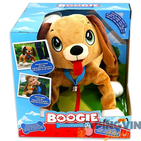 Boogie: sétáló kiskutya plüssfigura