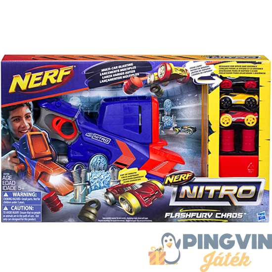 Hasbro - Nerf Nitro Flashfury Chaos autókilövő szett (C0788)
