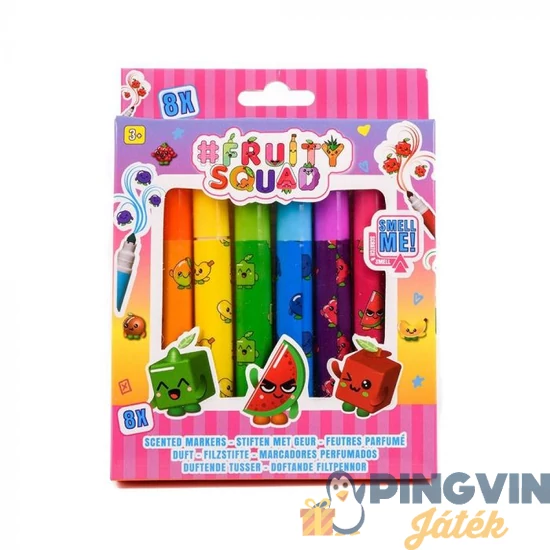 Canenco - Fruitysquad Illatos Vastag Filctollak, 8 Db (FS60352)