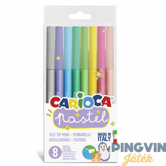 Carioca - Pasztell színű filctoll szett 8 db-os (43032)