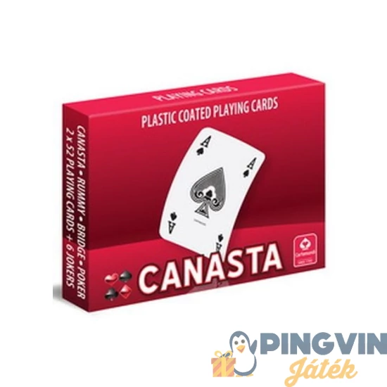 Cartamundi - Kártya Canasta dupla 110 lapos,plasztik bevonattal
