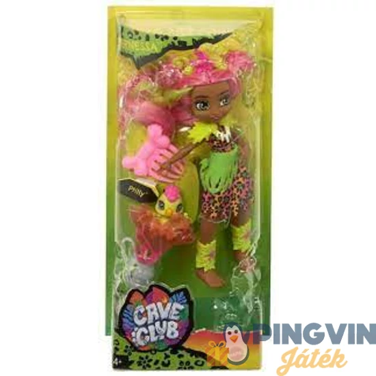 Cave Club babák - Bébi őslényekkel, Fernessa GNL85 - Mattel