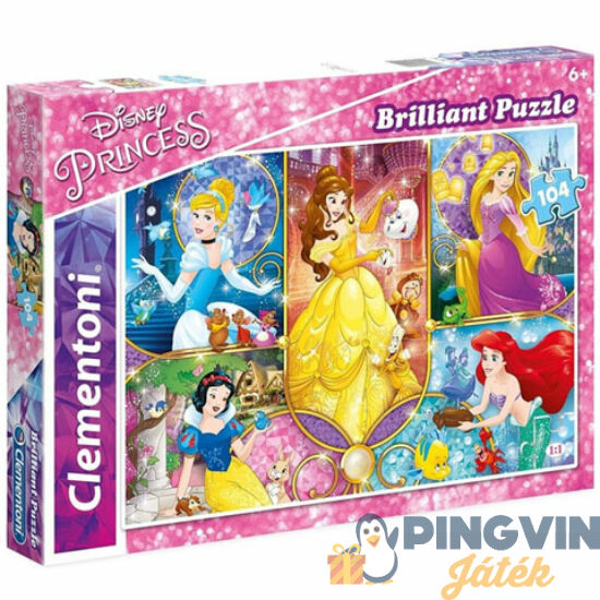Clementoni - Puzzle Bril. Disney Princess 104db-s (20140)