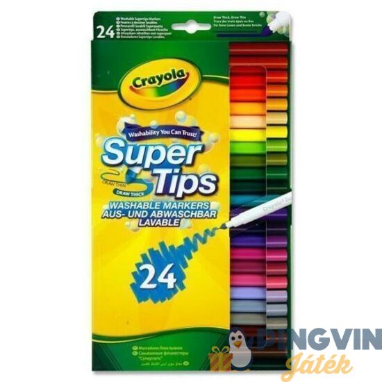 Crayola 24db kimosható vékony filctoll