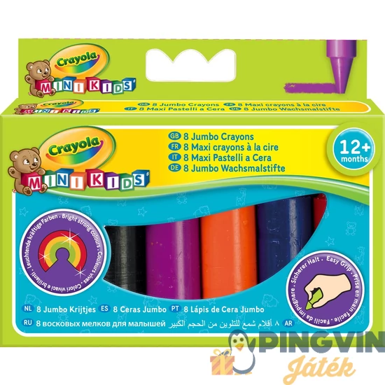 Crayola Tömzsi zsírkréta 8db-os 80
