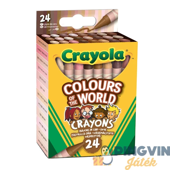 Crayola - Bőrszínű zsírkréta 24db-os 52-0114