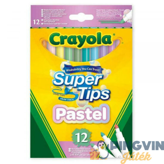 Crayola - Pasztell filctoll készlet 12 db-os 58-7515