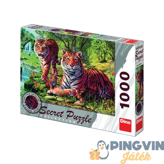 Dino Toys - Tigris 1000 darabos titkos puzzle