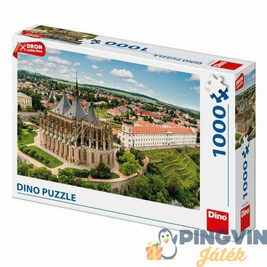 Dino - Puzzle 1000 db - Kutna Hora drón felvétel (532700)