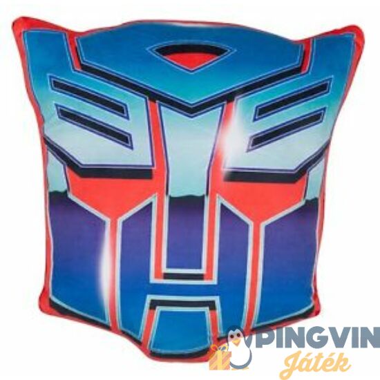 Disney - Díszpárna -Transformers, 30 cm, logo alajú